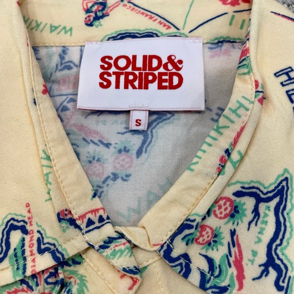 Solid and Striped Cabana Shirt - Picture 5 of 7